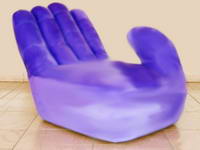 Inflatable Hand Shape Sofa for Leisure