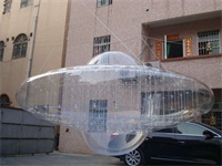 New Style 0.25mm Transparent PVC Flying UFO Inflatable Model for Sale