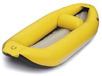 Full Color Yellow Inflatable Kayak Boat - 1 Person