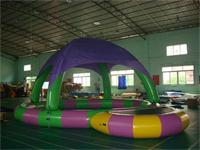 New Style Attractive Colorful Inflatable Pool with Tent for Sale