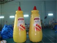 Full Color Digital Printing Master Foods Mild American Mustard Inflatable Bottle Model