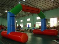 New 26 Foot Air Sealed Inflatable Stable Arch Display on Water