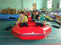 6 Person Red Inflatable Rafting Boat