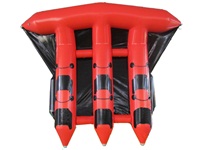 0.9mm PVC tarpaulin 6 seats Red Inflatable Flying Fish Towable Boat