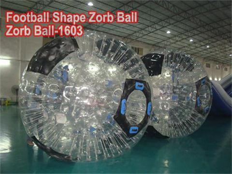 Football Shape Zorb Ball