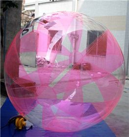        Pink Half Color Water Ball
